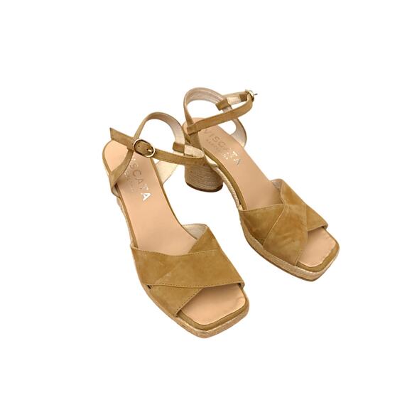 Viscata Barcelona Block Heel Espadrille Sandals Sz 40 - Picture 3 of 8